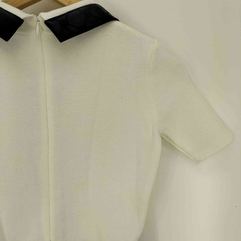 ダーリッチ Darich 24AW ロゴレザー ニット ミニ ワンピース レディース FREE