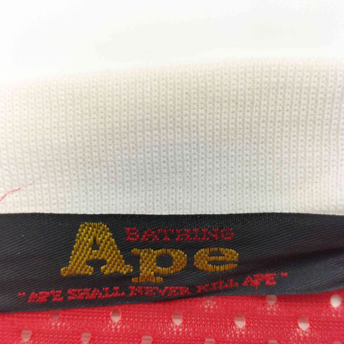 アベイシングエイプ A BATHING APE 90S 初期タグ ロゴプリント メッシュ L/S カットソー メンズ JPN:L