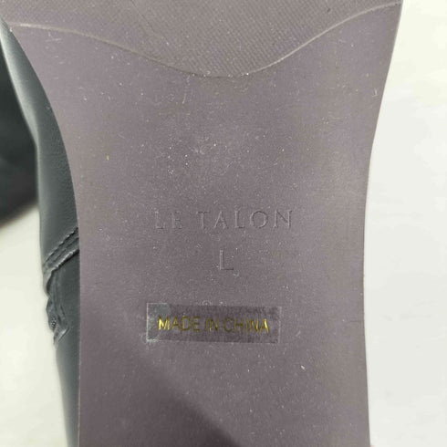 ルタロン Le Talon フェイクレザー サイドジップ ショートブーツ レディース JPN:L