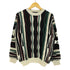 arnaldo bassini ストライプ 3D クルーネックニット メンズ import:L