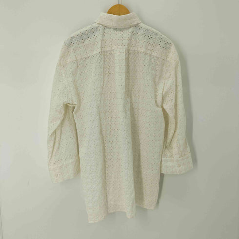 ザラ ZARA カットワーク レース L/S シャツ レディース import:S