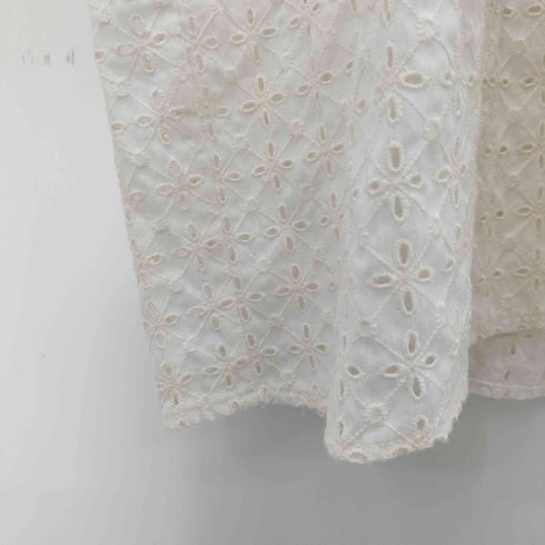 ザラ ZARA カットワーク レース L/S シャツ レディース import:S