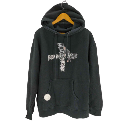 ファッキンオーサム FUCKING AWESOME クロス ロゴプリントフーディー メンズ JPN:M