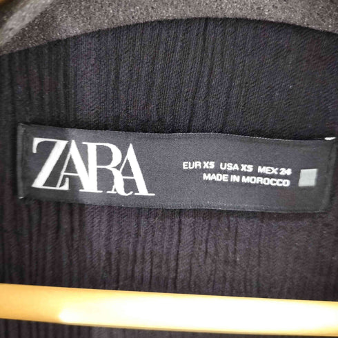 ザラ ZARA プリーツ ダブルテーラードジャケット レディース import:XS