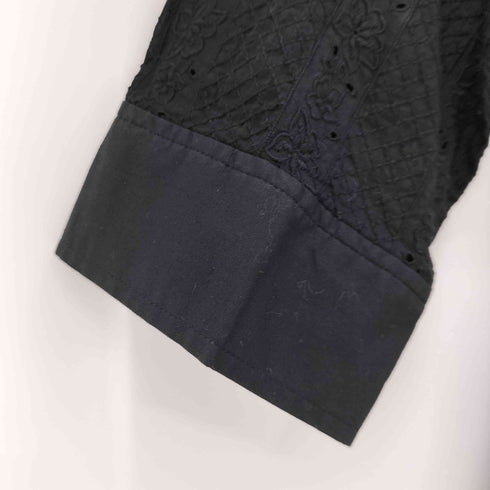 スキャパ SCAPA 切替 レース刺繍 L/S プルオーバーシャツ レディース JPN:38