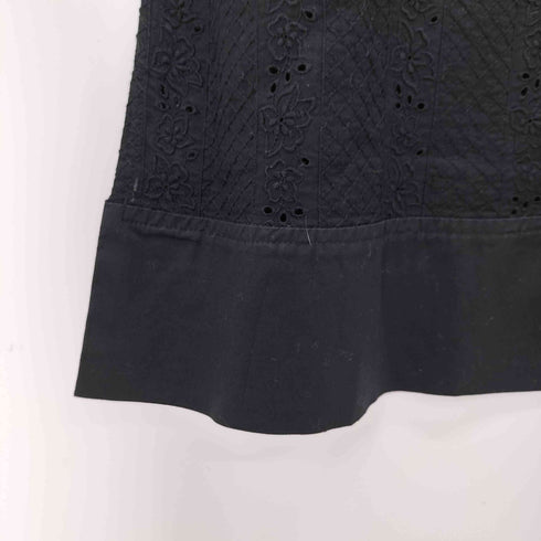 スキャパ SCAPA 切替 レース刺繍 L/S プルオーバーシャツ レディース JPN:38
