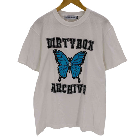 dirtybox archive バタフライプリントTシャツ レディース import:L