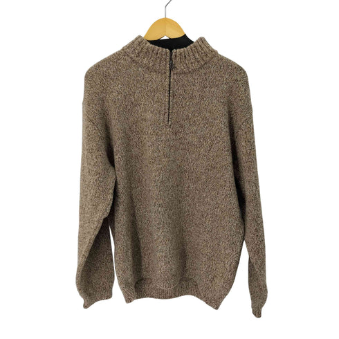 キンロックバイキンロックアンダーソン KINLOCH ANDERSON ハーフジップ ウールニット メンズ LL