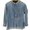 ローレンラルフローレン LAUREN RALPH LAUREN ピンタック フリンジ デニムシャツ レディース import:S