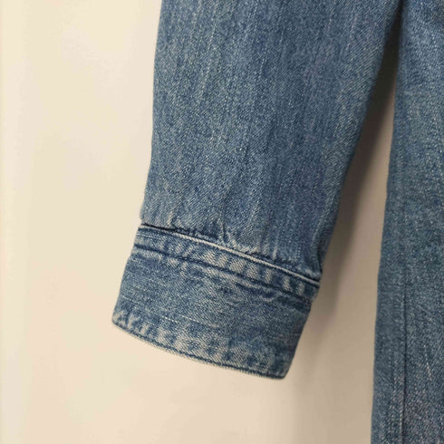 ローレンラルフローレン LAUREN RALPH LAUREN ピンタック フリンジ デニムシャツ レディース import:S