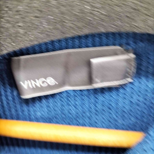 ヴィンス VINCE インディゴ染め サーマルパーカー メンズ L