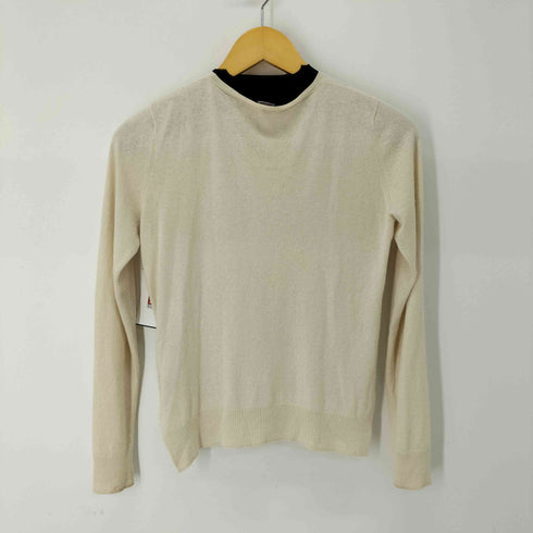 ジルサンダーネイビー JIL SANDER NAVY カシミヤ混 シルクニットプルオーバー レディース JPN:S