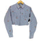 ジョンメイソンスミス JOHN MASON SMITH 25SS FLOWER EMBROIDERY SHORT SHAPE SHIRT レディース JPN:38