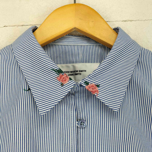 ジョンメイソンスミス JOHN MASON SMITH 25SS FLOWER EMBROIDERY SHORT SHAPE SHIRT レディース JPN:38