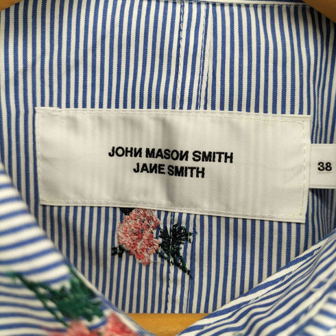 ジョンメイソンスミス JOHN MASON SMITH 25SS FLOWER EMBROIDERY SHORT SHAPE SHIRT レディース JPN:38