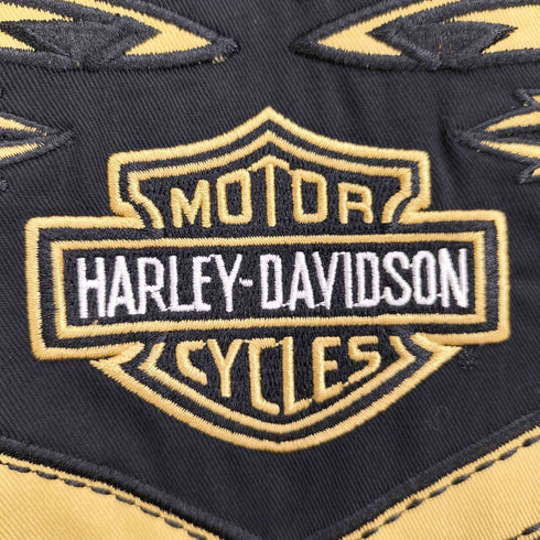 ハーレーダビッドソン HARLEY-DAVIDSON 両面刺繍 ワークシャツ メンズ M