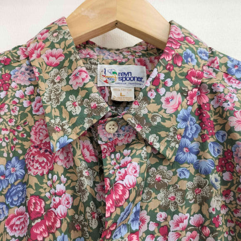 レインスプーナー Reyn Spooner 90s ビキニタグ コットン花柄シャツ メンズ L