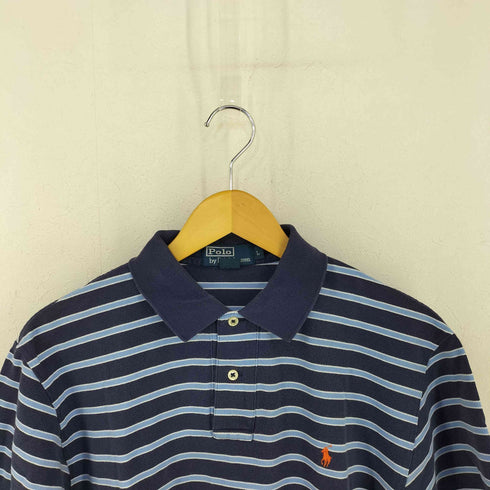 ポロバイラルフローレン Polo by RALPH LAUREN ポニー刺繍 ボーダーポロシャツ メンズ import:L