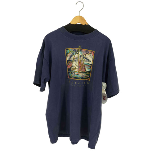 オールスポーツ ALL sport USA製 SAUSALITO CALIFORNIA クルーネックTシャツ メンズ import:XL