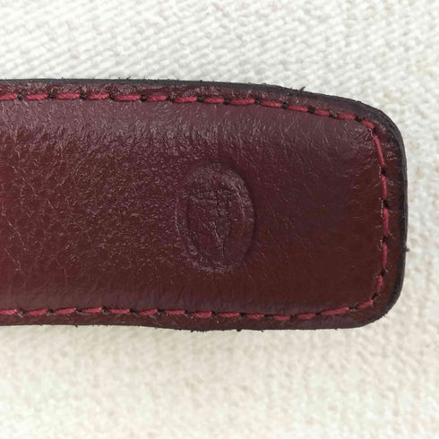 トラサルディ TRUSSARDI ロゴ刻印 バックルレザーベルト メンズ