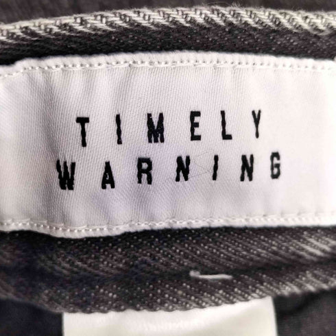 タイムリーワーニング Timely Warning ブラックデニムペインターパンツ メンズ JPN:L
