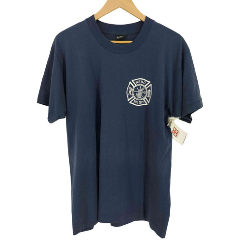 フルーツオブザルーム FRUIT OF THE LOOM USA製 FIRE FIGHTER クルーネックTシャツ メンズ import:L