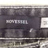 エージェム Agem NOVESSEL ボーダーラインダメージ加工ワイドデニムパンツ メンズ JPN:M