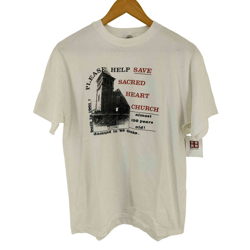 ヘインズ Hanes USA製 SACRED HEART CHURCH クルーネックTシャツ メンズ import:L