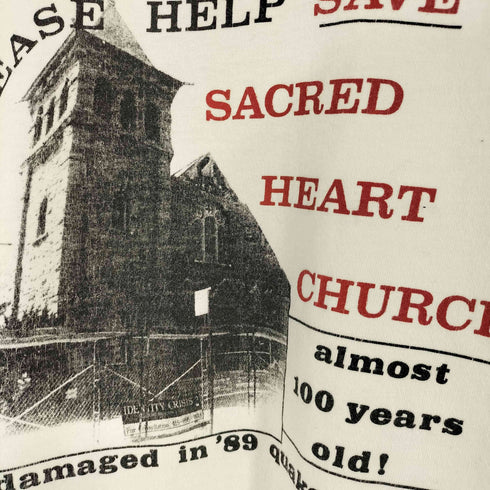 ヘインズ Hanes USA製 SACRED HEART CHURCH クルーネックTシャツ メンズ import:L