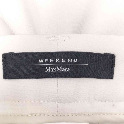 ウィークエンドマックスマーラ Weekend Max Mara センタープレス スラックス レディース 36