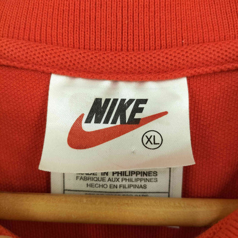 ナイキ NIKE 銀タグ スウォッシュ刺繍 鹿の子ポロシャツ メンズ import:XL