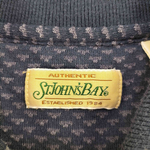 セントジョンズベイ STJOHNS BAY 総柄 ポロシャツ メンズ import:L