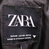 ザラ ZARA ピークドラペル ダブル ブレスト ポリ ロング テーラード ジャケット レディース import:XS