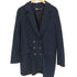 ザラ ZARA ダブル ブレスト ポリ ツイード ロング テーラード ジャケット レディース import:S