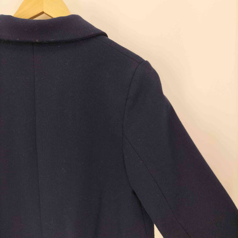 ザラ ZARA ダブル ブレスト ポリ ツイード ロング テーラード ジャケット レディース import:S