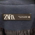 ザラ ZARA ダブル ブレスト ポリ ツイード ロング テーラード ジャケット レディース import:S