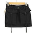 ザラ ZARA ナイロン カーゴ ミニ フレア スカート レディース XS
