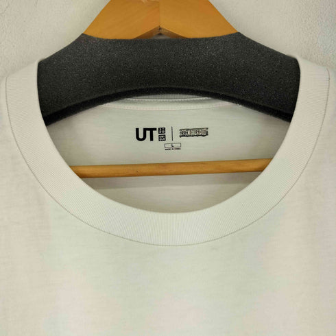 ユニクロ UNIQLO プリントクルーネックTシャツ メンズ JPN:L