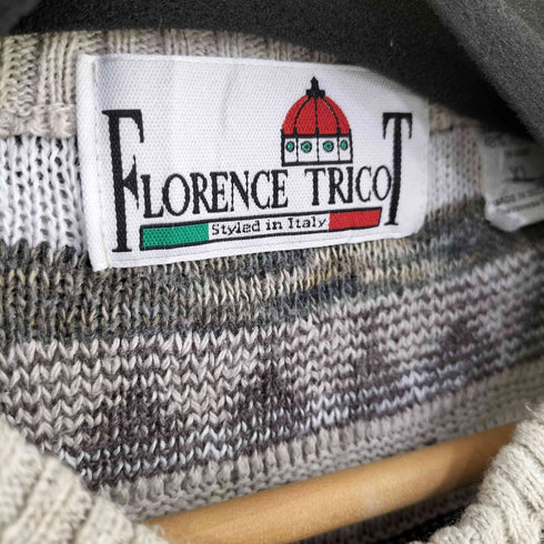 FLORENCE TRICOT コットンアクリル 3Dニット メンズ import:XL