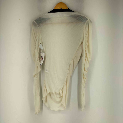 ザラ ZARA MOCK NECK RUCHED T-SHIRT レディース US M