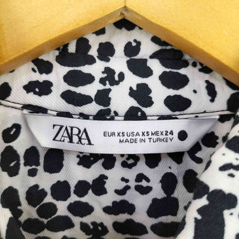 ザラ ZARA ZW COLLECTION GULLI UZUN AYOLLAR KOʻYLAGI 総柄ワンピース レディース import:XS
