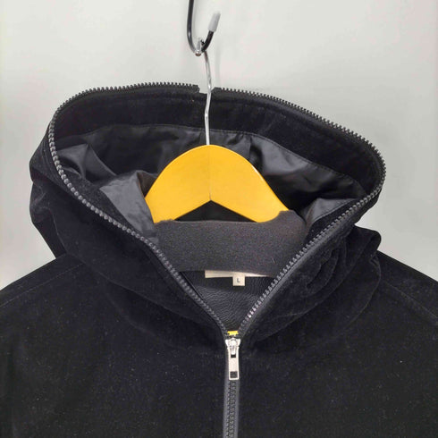 トミー TOMMY フェイクレザー切替スエードフルジップパーカー メンズ import:L