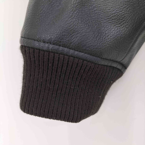 トミー TOMMY フェイクレザー切替スエードフルジップパーカー メンズ import:L