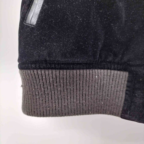 トミー TOMMY フェイクレザー切替スエードフルジップパーカー メンズ import:L