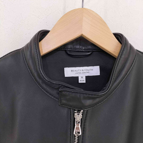 ビューティーアンドユースユナイテッドアローズ BEAUTY & YOUTH UNITED ARROWS シングルライダースジャケット 羊革 メンズ JPN:M