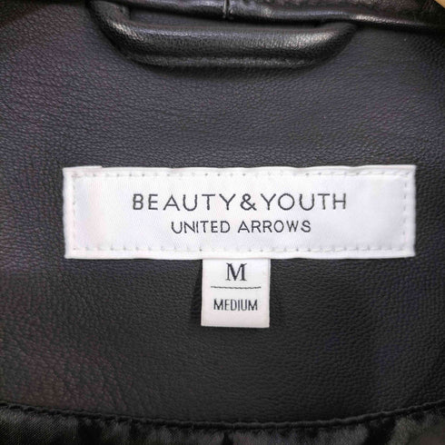 ビューティーアンドユースユナイテッドアローズ BEAUTY & YOUTH UNITED ARROWS シングルライダースジャケット 羊革 メンズ JPN:M