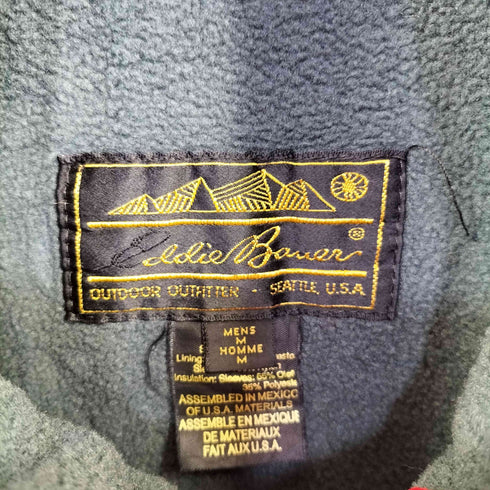 エディーバウアー Eddie Bauer 黒タグ後期 シェルドフリースジャケット メンズ import:M