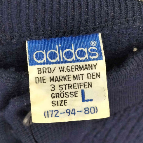 アディダス adidas 70-80S 西ドイツ製 デサント ヘンリーネック ニット メンズ JPN:L