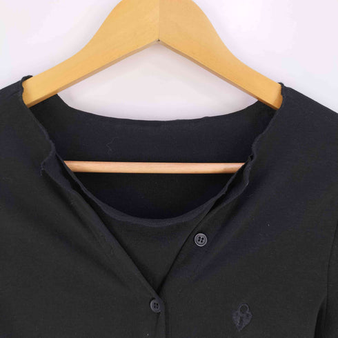 NECY STUDIO Fake Two-piece Long Sleeved T-shirt フェイク 2ピース ロングスリーブTシャツ レディース import:S