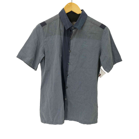 ステファンシュナイダー STEPHAN SCHNEIDER ストライプ切替ボックスS/Sシャツ メンズ JPN:3